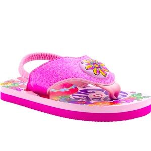 NWT TROLLS Light-Up Flip Flop Sandals Toddler Girls 9-10 (L) LAST PAIR!